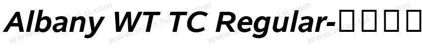 Albany WT TC Regular字体转换